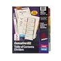 Avery Ready Index Table of Contents Dividers Executive Kit, 5-Tab Set (11275)