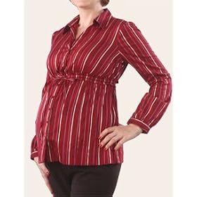 Motherhood Maternity: long sleeve button front maternity shirt