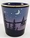 Maryland Nautical Scene Cobalt Blue Frosted Shot Glass