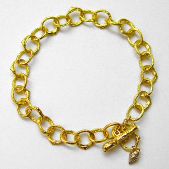o Ring Twig Bracelet w/Diamonds