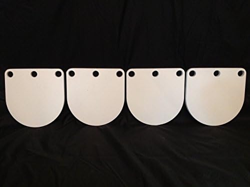 8 Inch AR500 Steel Gongs - 3/8in. Rifle / Pistol Targets - 4pc. Metal Target Set