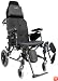 Karman Healthcare MVP502TP-16 Ergonomic V-Seat Reclining Wheelchair, Diamond Black, 14 Inches Rear Wheels and 16 Inches Seat Width