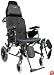 Karman Healthcare MVP502TP-20 Ergonomic V-Seat Reclining Wheelchair, Diamond Black, 14 Inches Rear Wheels and 20 Inches Seat Width