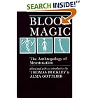 Click here to buy Blood Magic: The Anthropology of Menstruation by  Thomas Buckley and Alma Gottlieb.
