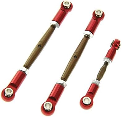 GPM Racing Turnbuckle Set for 1:10 Traxxas Slash 2WD + Other TRX Models, Red