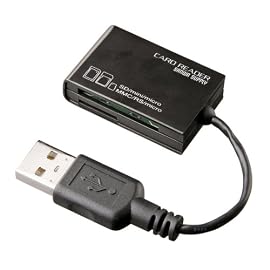 SANWA SUPPLY ADR-MCSDU2BK USB2.0 カードリーダライタ ブラック