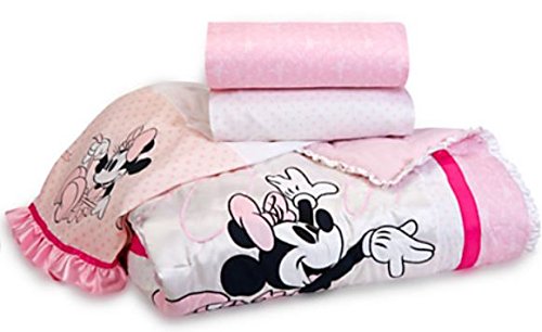 Disney's Dancing Minnie Mouse Crib Bedding Set for Baby - 4-Piece Set