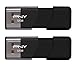 PNY Attache 32GB USB 2.0 Flash Drive, 2-Pack (P-FD32GATT03X2-GE)