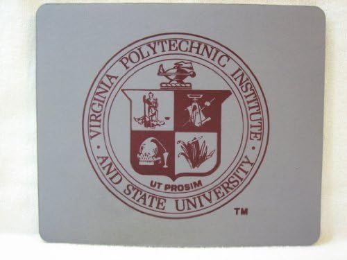 Virginia Polytechnic Institute and State University School Seal Gray Cloth Mouse Pad