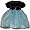 Girls Toddler Velveteen Dress - 2 Piece Set Navy Blue Velveteen Dress with Organza (12M - 3T)