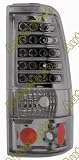 99-02 CHEVY SILVERADO FLEETSIDE // 99-03 GMC SIERRA EURO ALTEZZA TAIL LIGHTS - SMOKE - LED - KS