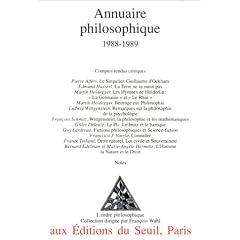 Annuaire philosophique 1988-1989