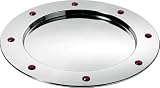 A di Alessi Ba-Rock Stainless Steel Round Tray 40Cm (Amsa22)