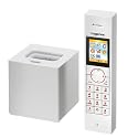 Hagenuk Stick Voice SR Schnurloses DECT-Telefon mit digitalem Anrufbeantworter (strahlungsreduziert) weiß