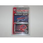 BUFFALO BILLS Team Logo 2 Pack Metal Back MAGNET SET