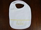 French Waffle weave exclusive boutique newborn Baby bib