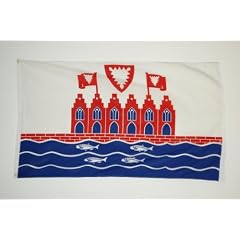 Flagge HEILIGENHAFEN Fahne, Gr�sse: ca. 90x150 cm, Ordentliche Qualit�t - KEINE hauchd�nne Ware - Stoffgewicht ca. 100 gr/m2 - Reissfest - Indoor / Outdoor - KEIN VERRSAND an Packstationen