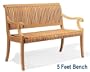 New Grade A Teak Wood Luxurious Outdoor Garden 5 Feet Bench [Model: GV1]