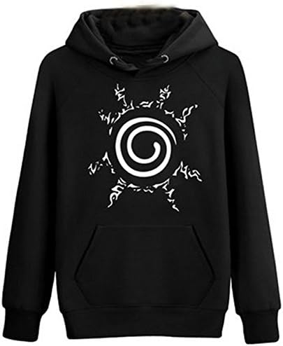 Camplayco Naruto Nine Tails Cosplay Black Warm Pullover Coat Size XXL