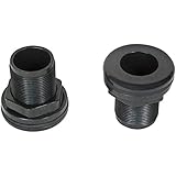 CPR Aquatic 4 Count Slip by Slip High Quality ABS Bulkheads for Aquarium Filters, 1-Inch