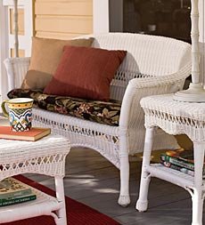 Lightweight, All-Weather Resin Outdoor Wicker Loveseat 52
