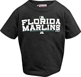 Majestic Florida Marlins Youth Black Wordmark T-shirt