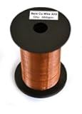 Eisco Labs Copper Wire, Bare, 1500ft Reel, 32 SWG (33/34 AWG) - 0.0108" (0.27 mm) Dia.