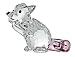 Preciosa Stehender Waschbär Glaskristall 109670 Höhe x Breite 35 x 40 mm