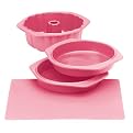 Silicone Solutions 4-pc. Cake Baking Set - Pink
