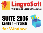 LingvoSoft translation software Suite 2006 English <-> French for Windows: dictionary, phrasebook, flashcards