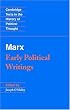 Marx: Early Political Writings (Cambridge Texts in the History of Political Thought)