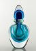 Blue/Green Art Glass Perfume Bottle X215-2 (MJ1)