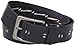 John Varvatos Men's 39mm Harness Buckle On A Stitch And Perf Detailed Strap