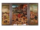 Triptych of the Temptation of St. Anthony Art Giclee Poster Print by Hieronymus Bosch, 24x18