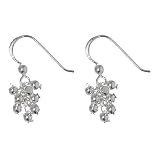 Sterling Silver Baby Beaded Cluster Drop Earring - Cute for Girls