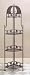 65.5" High 4-Tier METAL CORNER SHELF / BAKER STAND with Modern Art Deco Style (2 Piece Set)