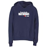 Sweatshirt Woman Navy Blue  Everybody Martiniquais Love Me  Martinique Country
