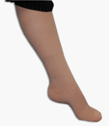 Surgical Stocking Womens Elastic Knee High Closed Toe Beige M4 Large