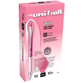 Pink Ribbon 207 Gel Pens