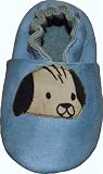 Tibet PLATEAU soft sole infant full grain baby shoes SUEDE puppy blue