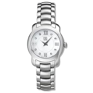 ESQ by Movado Women's Verona Stainless Steel Bracelet Mother of Pearl Dial Watch #07101202