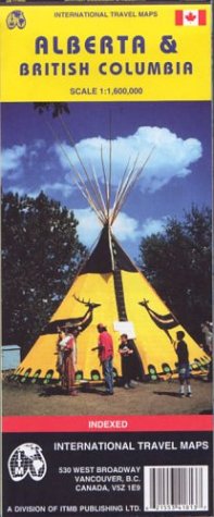 City Travel Guides Discounted  Livres : Carte routière : Alberta et Colombie Britannique - Alberta and British Columbia (en anglais)