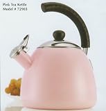 Farberware Healthy Kettle Dome 3-Quart Teakettle, Pink