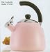 Kitchen & Housewares : Farberware Healthy Kettle Dome 3-Quart Teakettle, Pink
