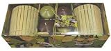 OUTDOOR INTERIORS-IMPORT Citro Bamboo Votive Set YARD & PATIO CANDLES
