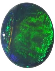 O&G Australia Natural Lightning Ridge Solid Black Opal Gemstone (1.41cttw)