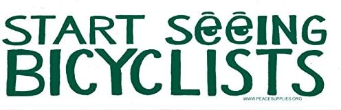 Start Seeing Bicyclists - Bumper Sticker / Decal (11.5