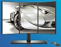 Samsung MD230X3 SyncMaster Full HD 3-panel Multi Display System - 23-inches wide x 3 screens - Max Resolution 1920x1080 each screen - Response Time 8ms - Contrast Ratio 3000:1/150,000:1 - DVI-D, DisplayPort, VGA