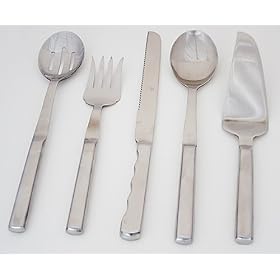 5 Piece Elegant Utensil Serving Set by Libertyware