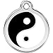 Red Dingo Personalized Ying Yang Pet ID Dog Tag (Medium)